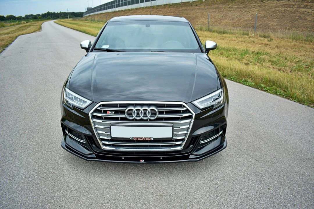Maxton Design Audi A3 S-Line & S3 Front Bumper Splitter / Spoiler V1 (Facelift) - Image 4