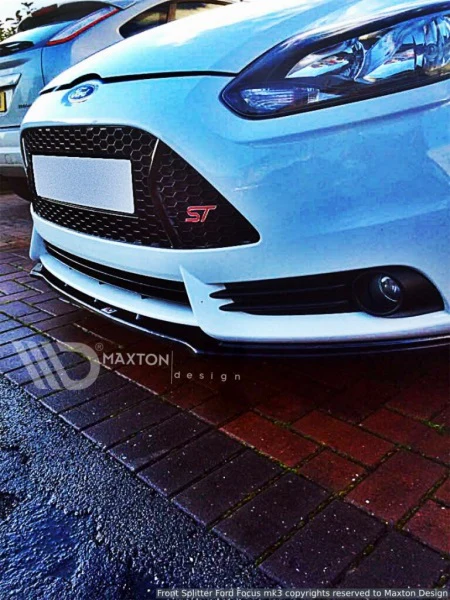 Maxton Design MK3 Ford Focus ST PRE-FACELIFT Front Spoiler / Splitter - Image 4