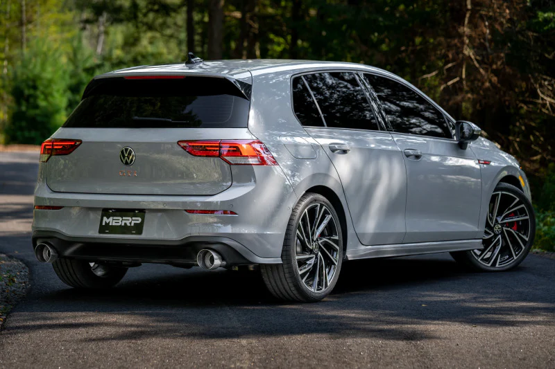 MBRP 2022 Volkswagen Golf GTI MK8 T304 SS 3in Cat-Back Exhaust 2.5in Dual Split Rear w/ SS Tips - Image 2