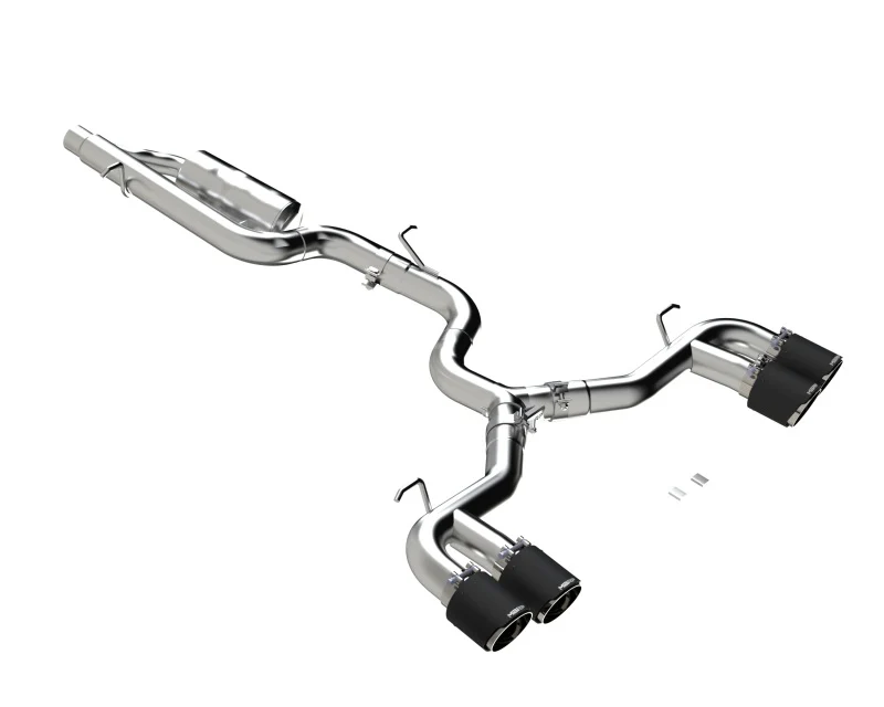 MBRP Volkswagen Golf R MK8 3" Cat-Back Quad Split Rear w/ Carbon Fiber Tips Valve Delete Exhaust