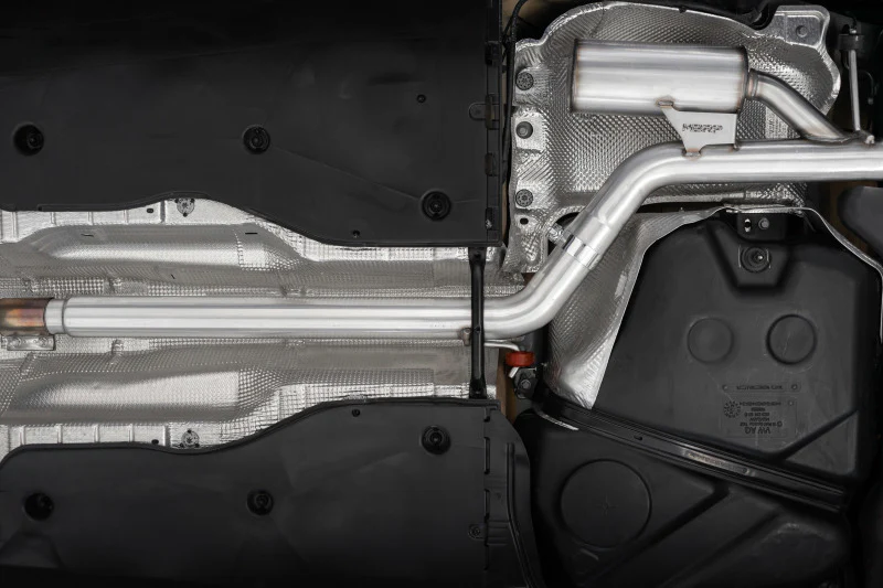MBRP 2022 VW Golf GTI MK8 T304 SS 3in Cat-Back Exhaust 2.5in Dual Split Rear w/ Carbon Fiber Tips - Image 2