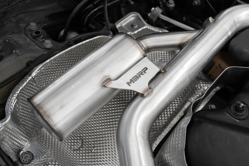 MBRP 2022 VW Golf GTI MK8 T304 SS 3in Cat-Back Exhaust 2.5in Dual Split Rear w/ Carbon Fiber Tips - Image 3
