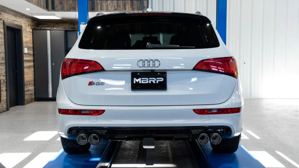 MBRP Armor Pro Series 2.5" Axle-Back, Dual Rear Exit with Quad Carbon Fiber Tips - Audi SQ5 (Gen 1)