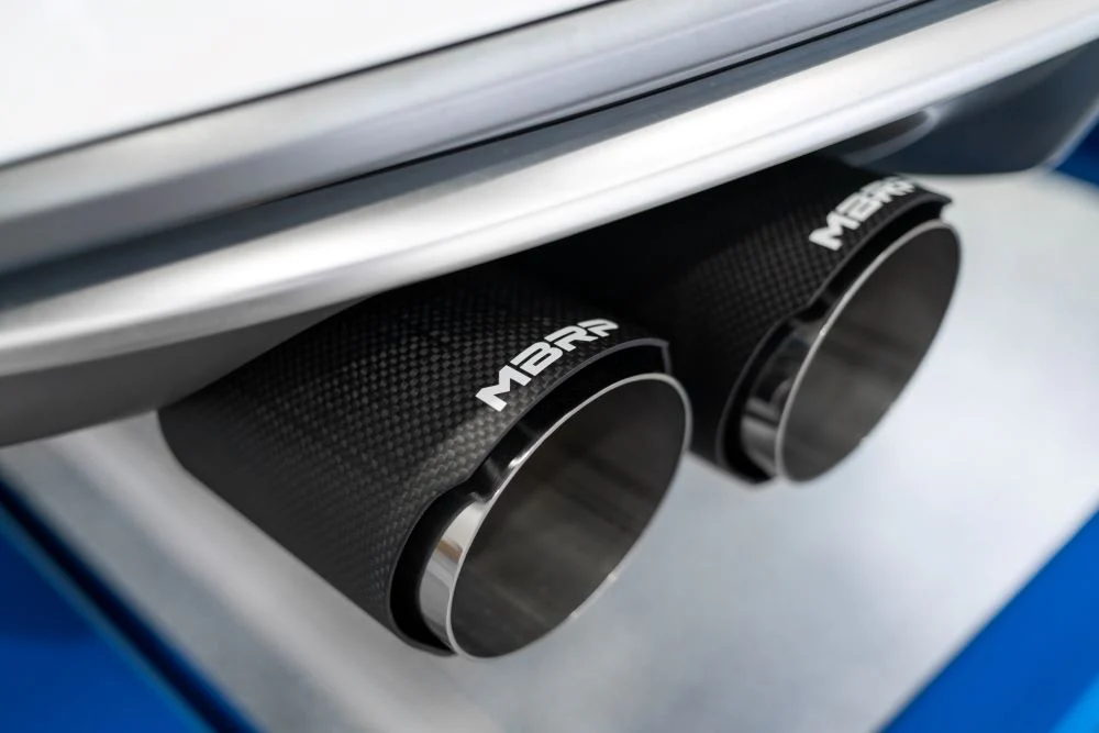 MBRP Armor Pro Series 3" Cat Back Exhaust, Quad Split Rear Exit w/ Carbon Fiber Tips - Audi 8V S3 - Image 2
