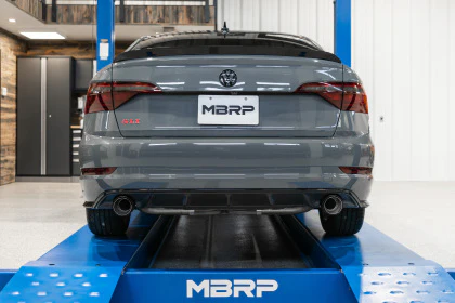 MBRP Exhaust 3" Cat Back, Dual Split Rear w/ Carbon Fiber Tips - (19-21 VW Jetta GLI) - Image 3