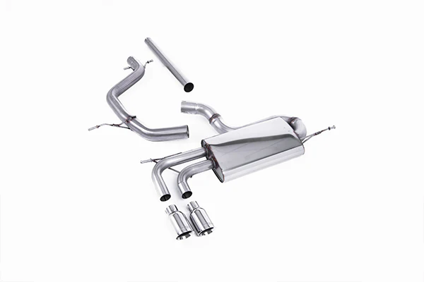 Milltek VW MK5 Golf 2.0 TDI Cat-Back Exhaust (Non-Resonated) - Polished Tips