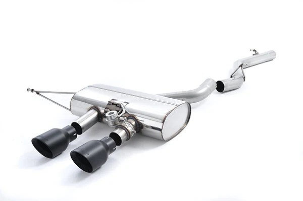 Milltek VW MK6 Golf R Cat-back Exhaust System (Non-Resonated) w/ Cerakote Black Tips