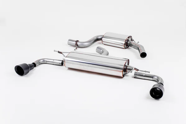 Milltek VW MK6 GTI Cat-back Exhaust System (Resonated) w/ 100mm GT100 Black Tips