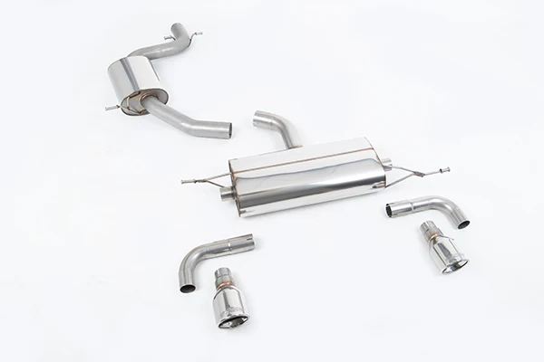 Milltek VW MK6 GTI Cat-back Exhaust System (Resonated) w/ 100mm Polilshed Tips