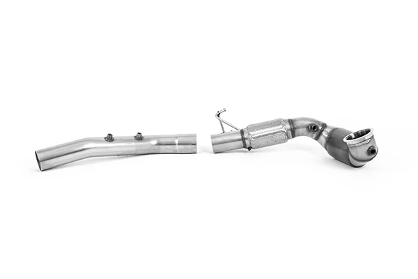 Milltek VW MK8 GTI Large Bore Downpipe and Hi-Flow Sports Race Cat (Milltek OPF/GPF)