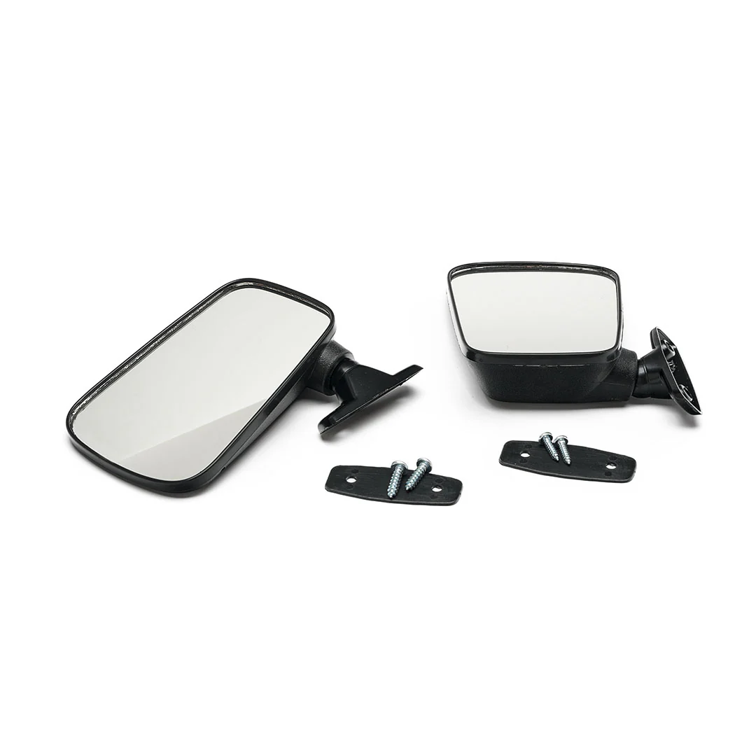 MK1 Flag Mirror Set - Black Plastic (Left & Right) - Image 3