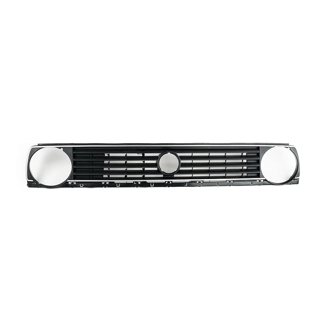 MK2 5-Slat Single-Round Badged Grille - Silver Stripe