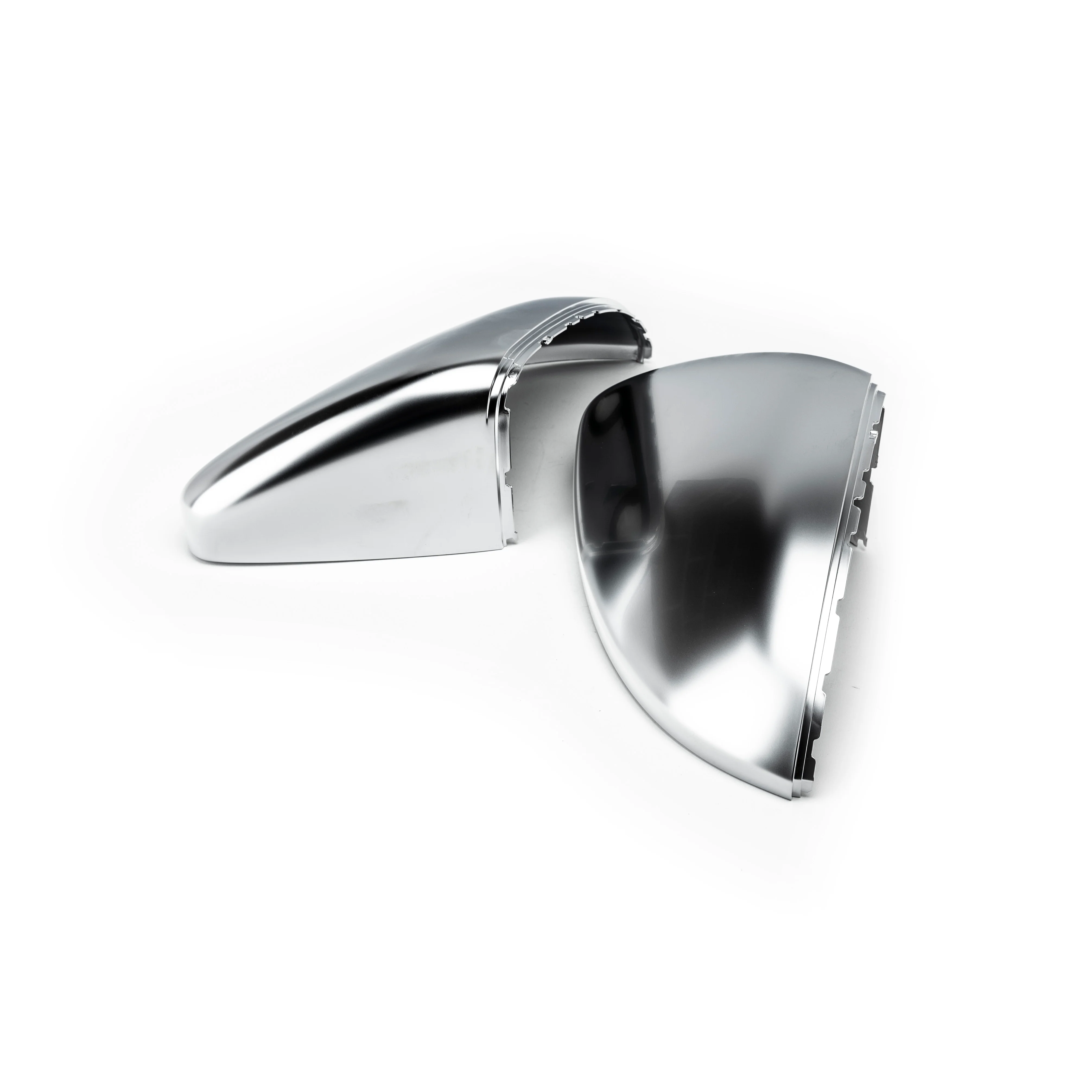 MK7 Genuine Euro Mirror Cap Set - Brushed Aluminum Look