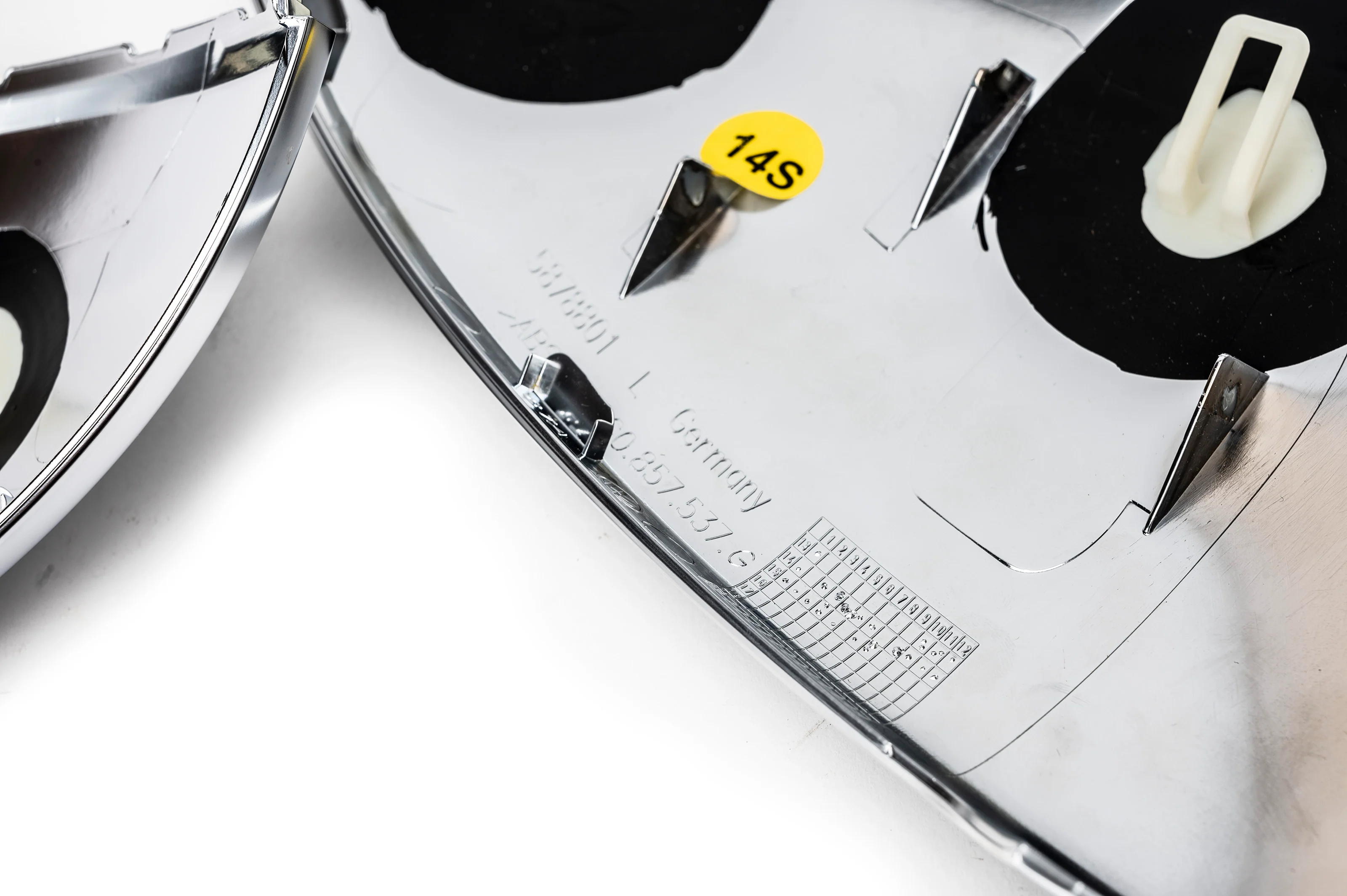 MK7 Genuine Euro Mirror Cap Set - Brushed Aluminum Look - Image 3