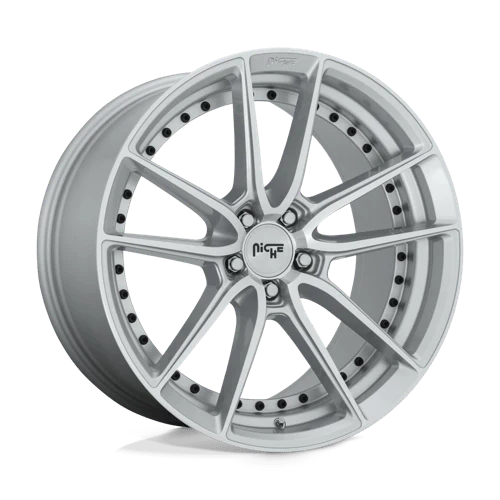 Niche M221 DFS 18X8 5X4.5 ET40 GLOSS SILVER MACHINED