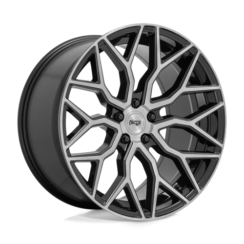Niche M262 MAZZANTI 19X9.5 5X4.5 ET35 GLOSS BLACK BRUSHED FACE