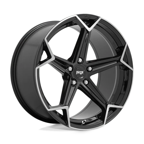 Niche N259 ARROW 20X10.5 5X115 ET20 GLOSS BLACK BRUSHED