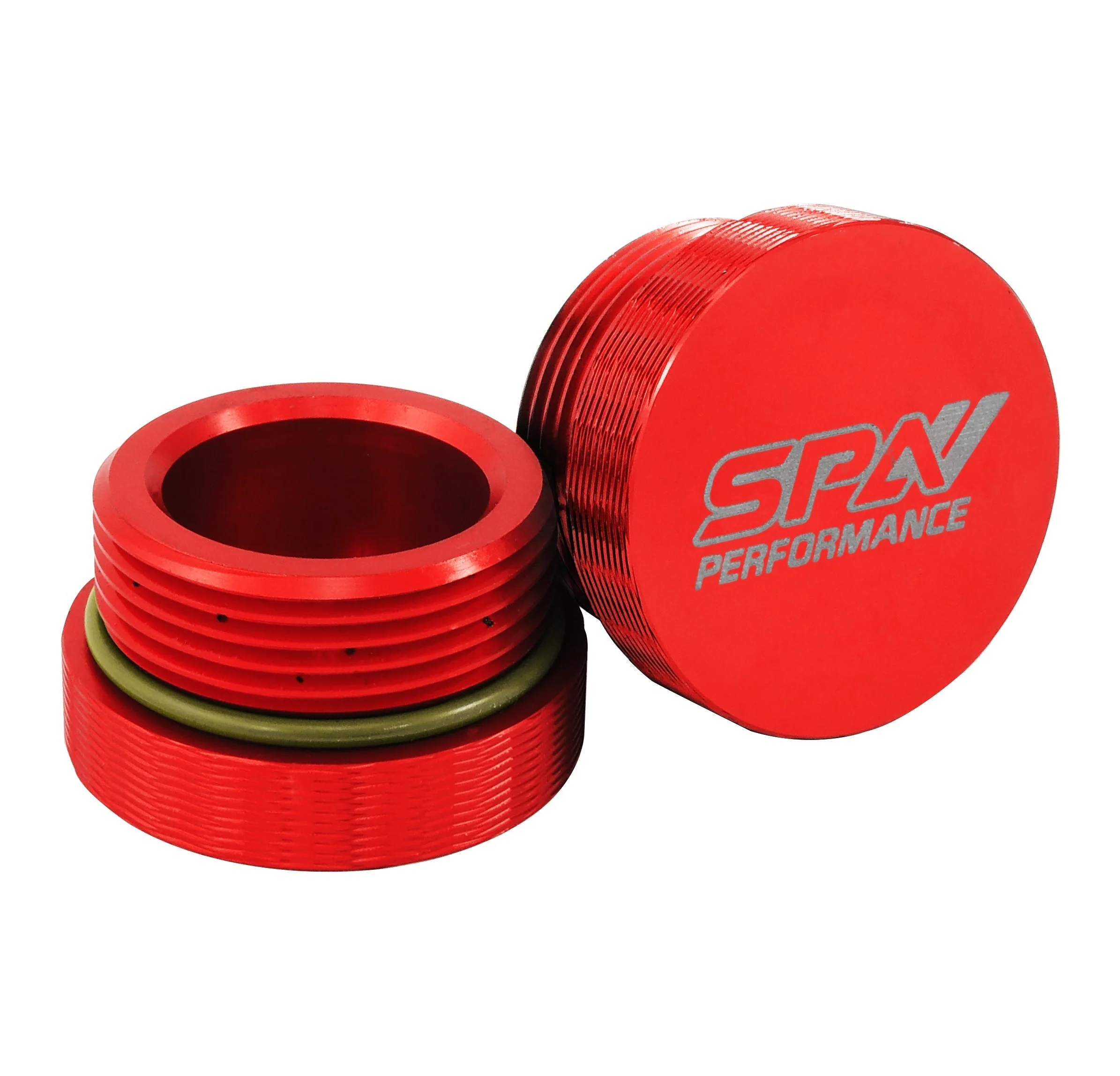 SPA TURBO Power Steering Tank Firewall Mount (Right Inlet) + Remote Fill Tank - Red Cap - Image 2