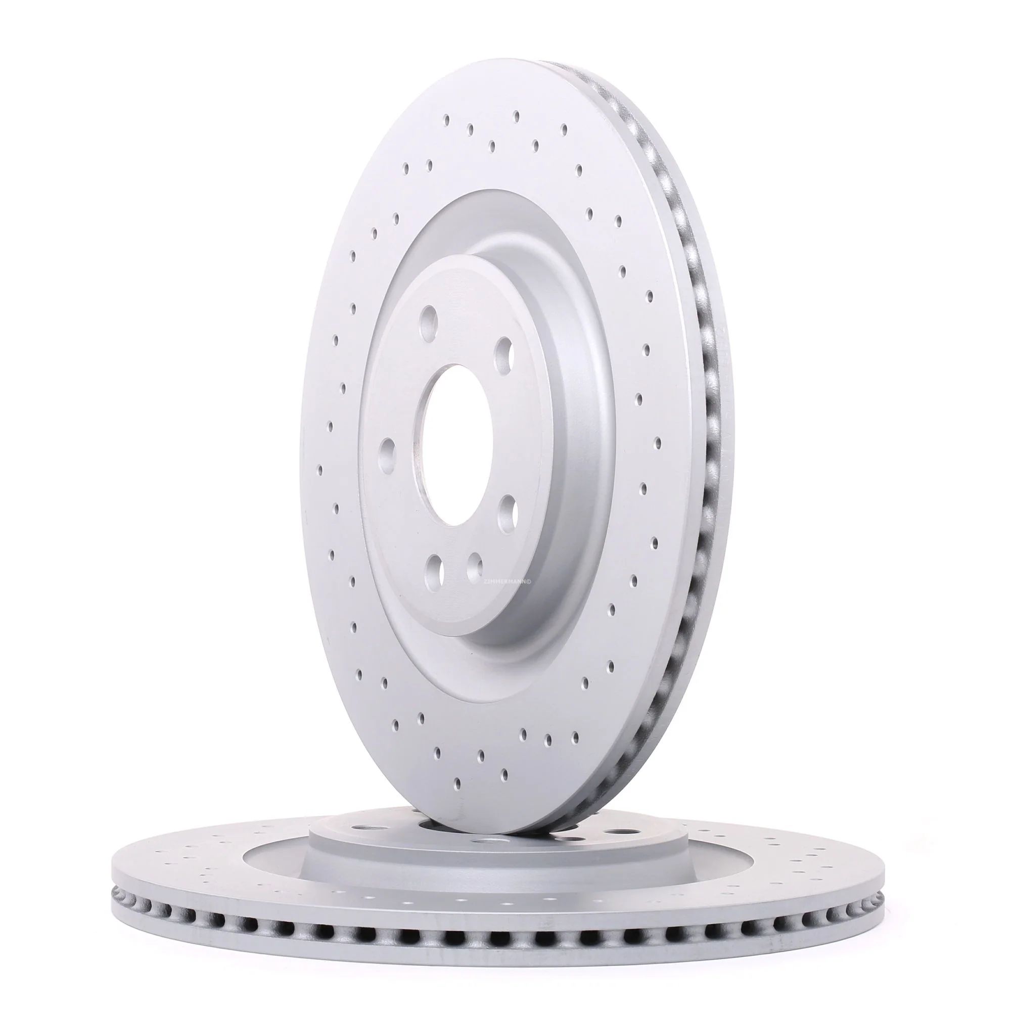 Rear Cross Drilled Brake Rotors - Pair (330x22)