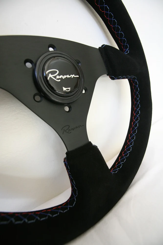 Renown Clubsport Motorsport Steering Wheel - Tricolor Stitching - Image 4