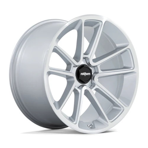 Rotiform BTL 21X10.5 5X112 ET38 GLOSS SILVER W/ MACHINED FACE