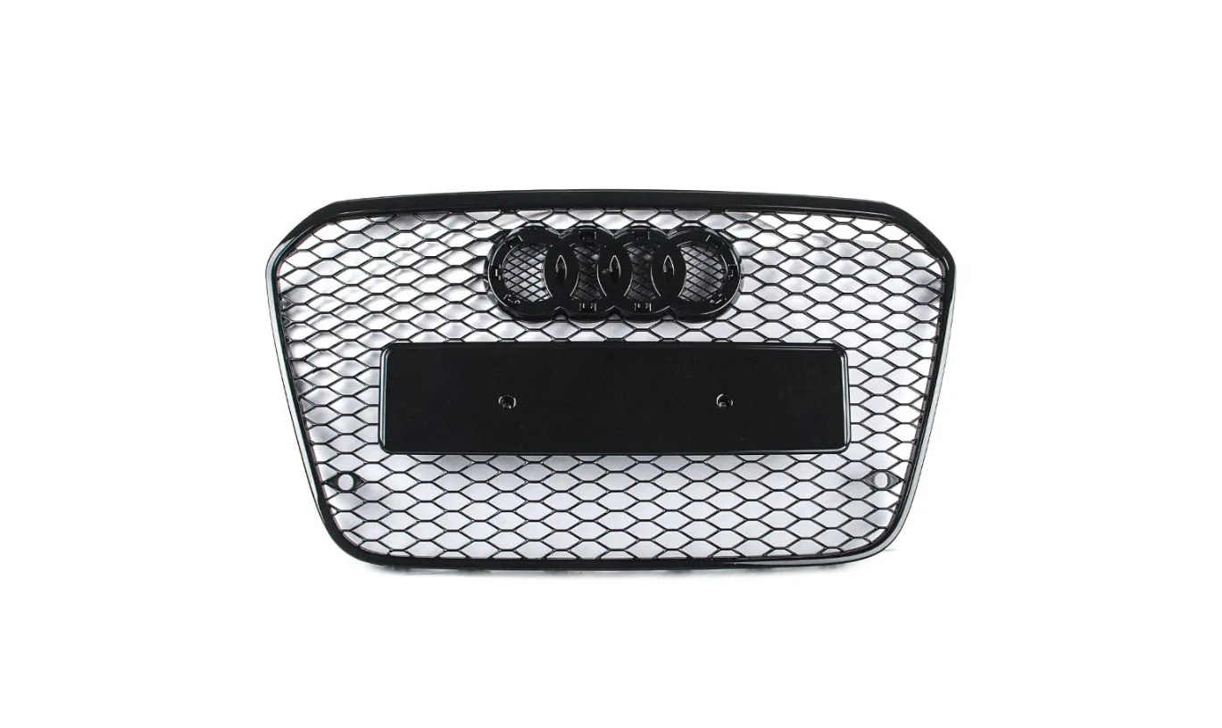 RS Style Grille 4G A6/S6 - Black Optic / Chrome Frame - Pre-Facelift