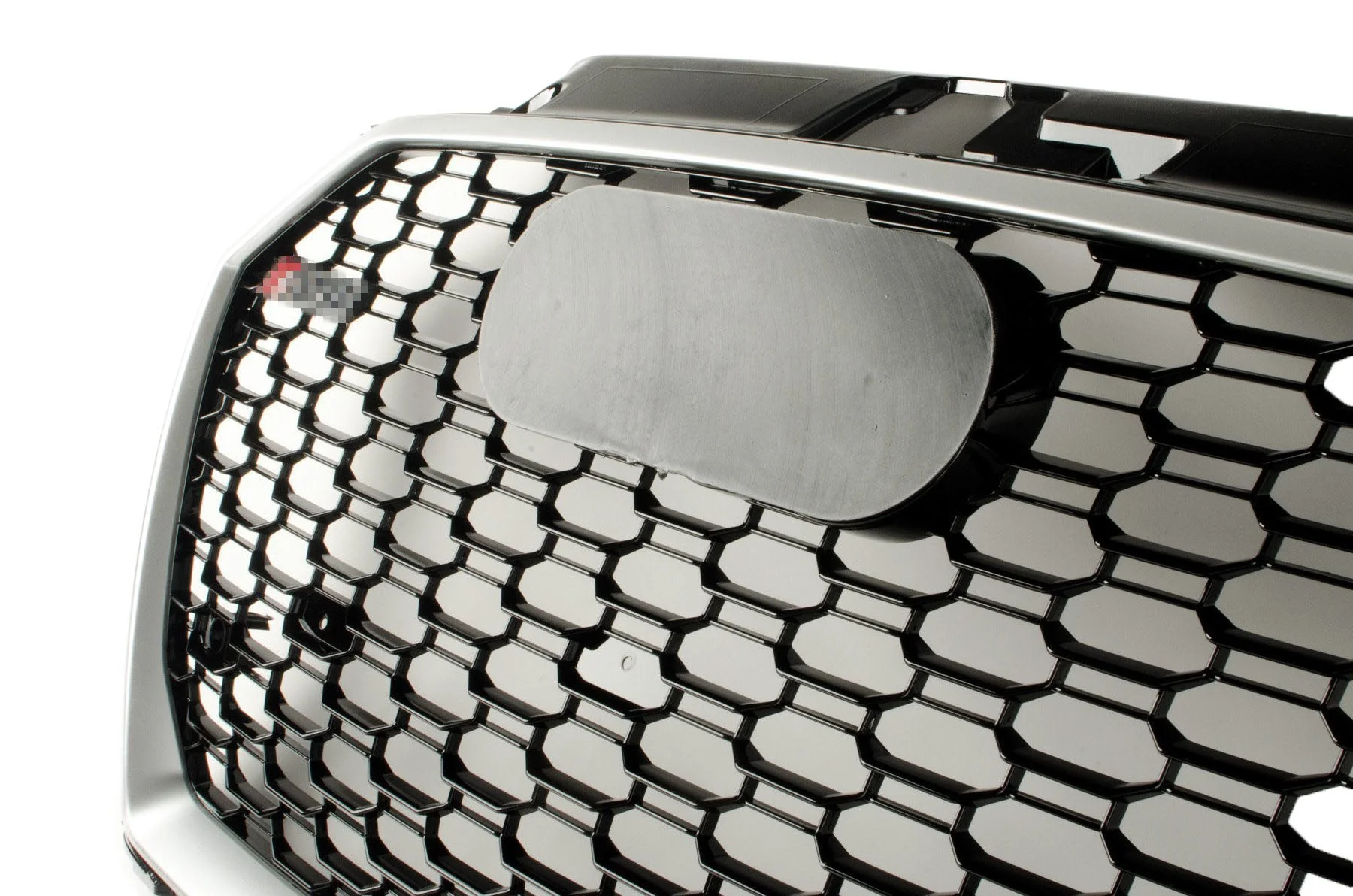RS Style Grille for Audi 8V FACELIFT A3/S3 - Black With Silver Surround (with Active Cruise) - Black Quattro - CLEARANCE - Image 4