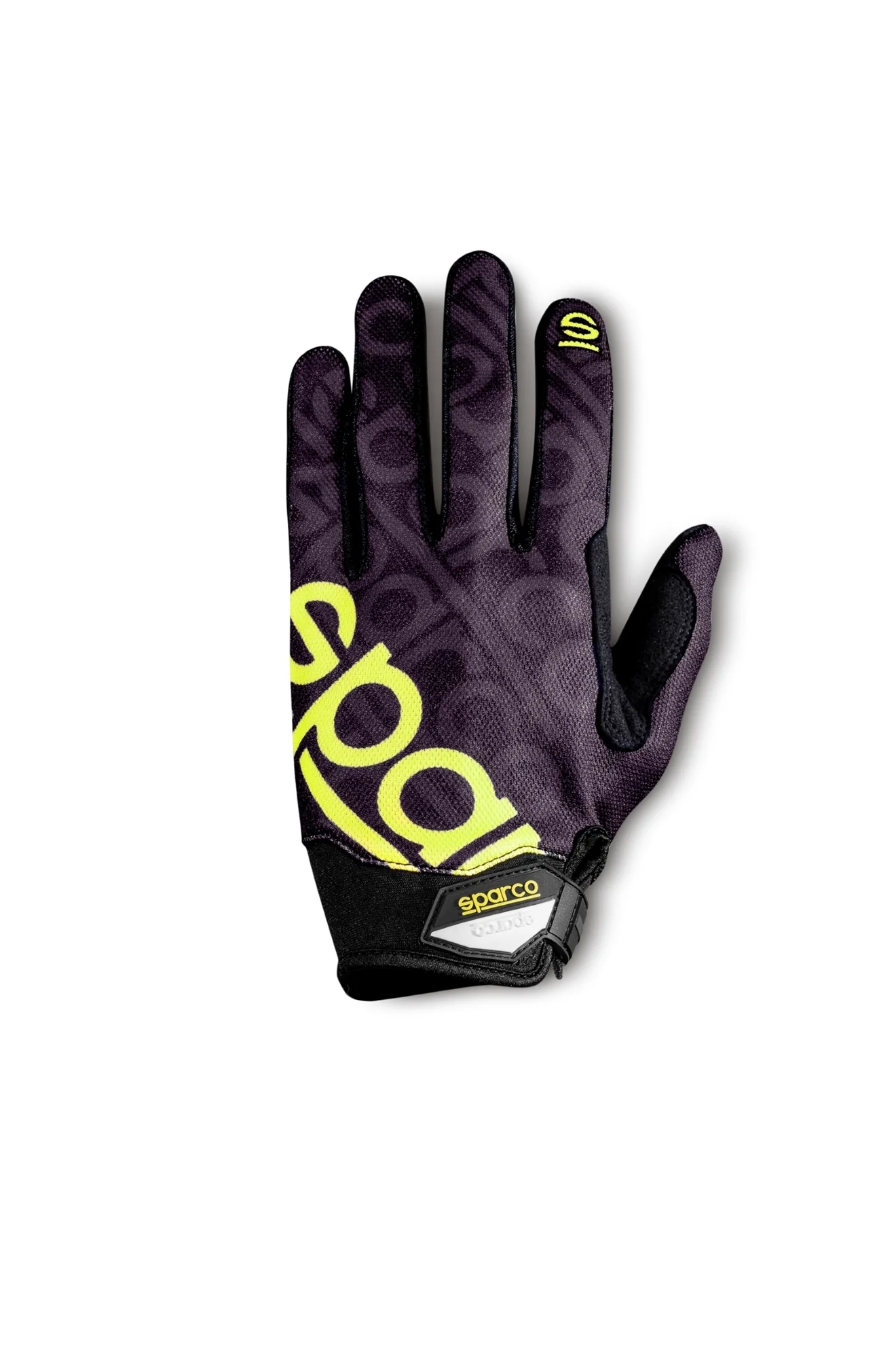 Sparco Competition Gloves Meca 3 - Black/Yellow - Size 9 (Small)