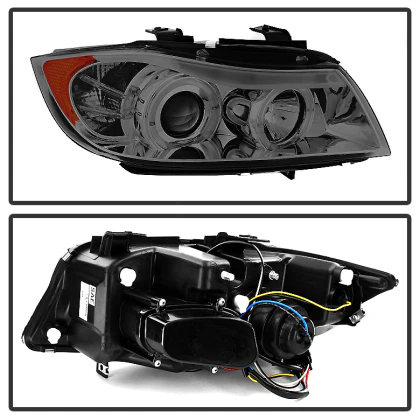 Spyder LED Halo Projector Headlights - BMW E90 3-Series (2006-2008) - Image 2