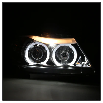 Spyder LED Halo Projector Headlights - BMW E90 3-Series (2006-2008) - Image 7