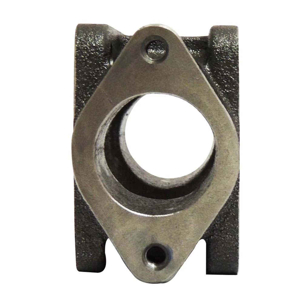T4 cast iron flange turbo charger manifold exhaust adapter dual wastegate port - Image 2