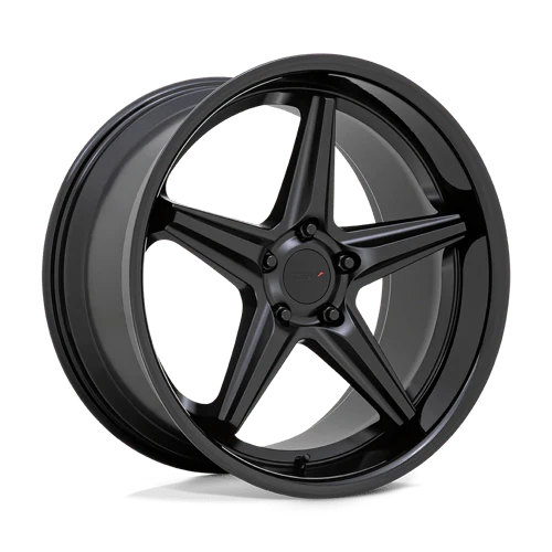 TSW LAUNCH 19X8.5 5X112 ET42 MATTE BLACK W/ GLOSS BLACK LIP