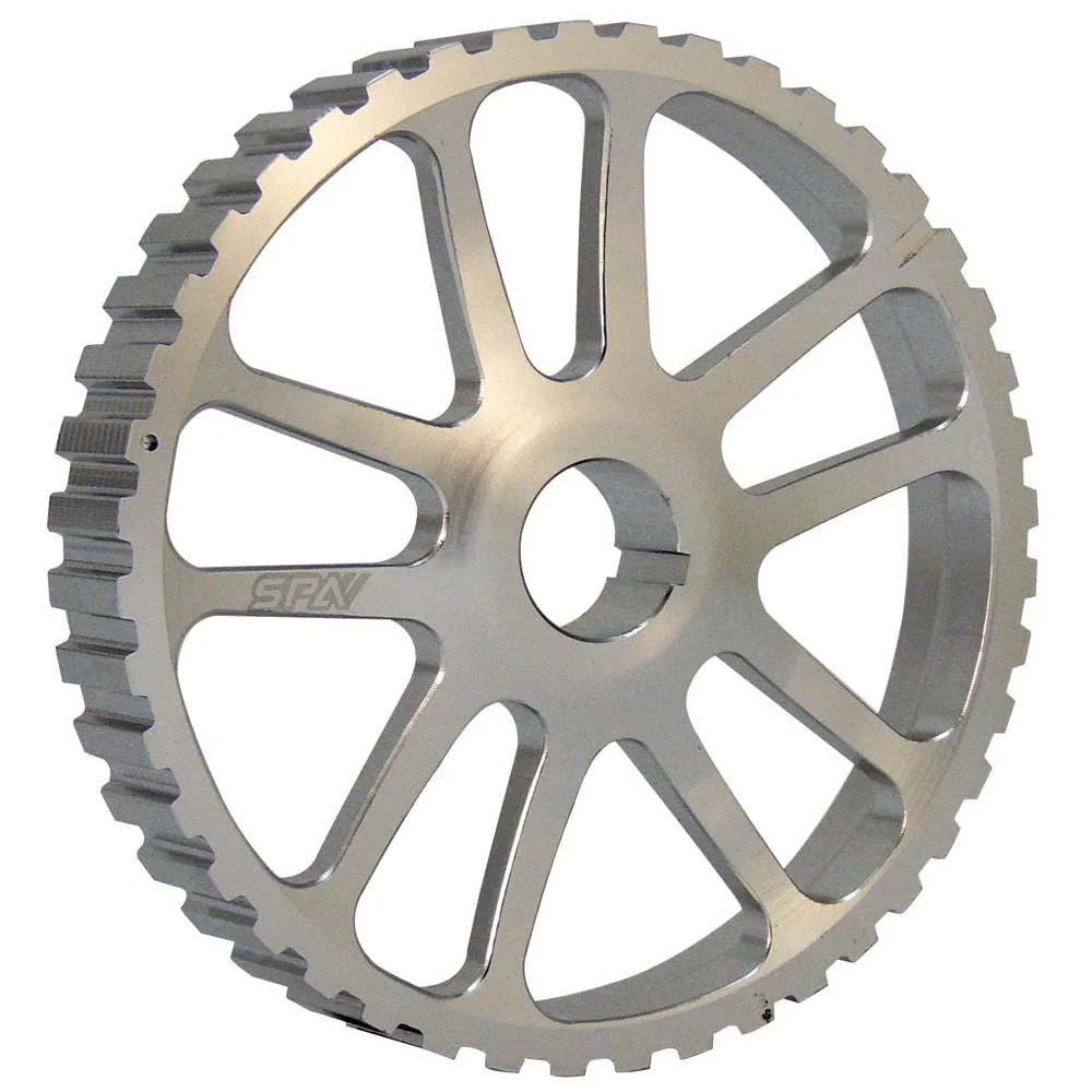 VW 74-98 8V Y series adjustable cam gear pulley + lightweight intermediate shaft pulley - Black/Silver - Image 4
