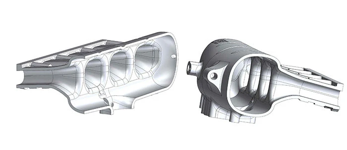 VW AUDI 2.0T FSI / 2.0 TSI aluminum intake manifold - NEW VERSION! + COMETIC intake manifold Flange Gasket - Image 12