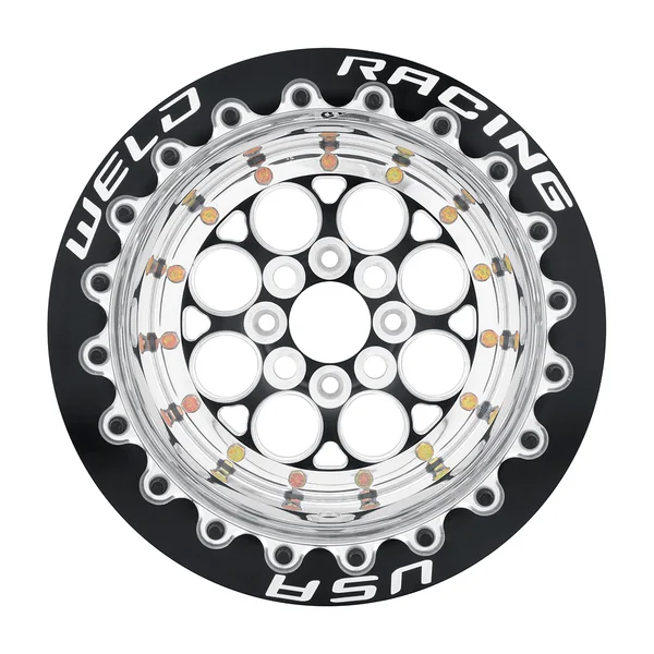 Weld Racing Magnum Import 13x10 / 4x100 BP / ET-13 / 5in BS Wheel - Black Single Beadlock - Image 2