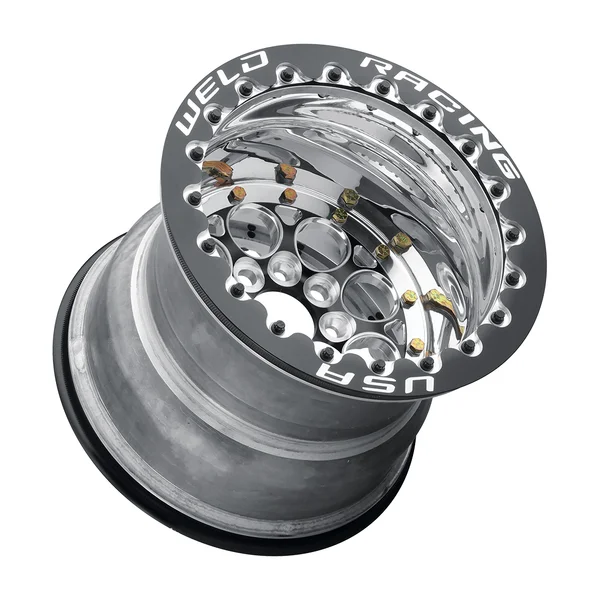Weld Racing Magnum Import 13x10 / 4x100 BP / ET-13 / 5in BS Wheel - Black Single Beadlock - Image 3