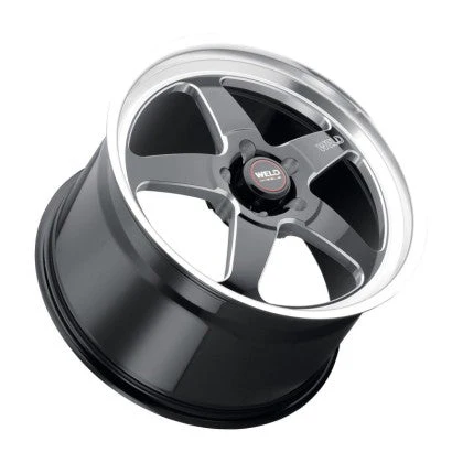 Weld Racing S155 Ventura Drag 17x10 / 5x120 BP / ET42 / 7.25in BS / 78.1 CB Wheel - Gloss Black Milled - Image 2