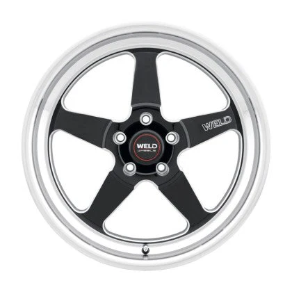 Weld Racing S155 Ventura Drag 17x10 / 5x120 BP / ET42 / 7.25in BS / 78.1 CB Wheel - Gloss Black Milled - Image 3